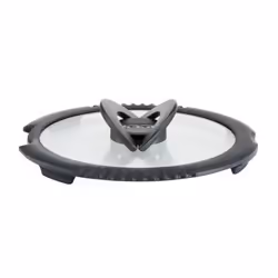 Tefal Ingenio L9886302 couvercle Rond Noir, Transparent
