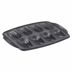 Tefal J4172614, Moule à gâteau, Rectangulaire, Surface strié, Noir, Silicone, 1 pièce(s)