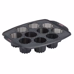 Tefal J4172014, Moule à gâteau, Rectangulaire, Surface strié, Noir, Silicone, 1 pièce(s)