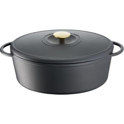 TEFAL E2230604 Cocottes fonte dacier Pierre Gagnaire Heritage Ovale - 34x26 cm - 72L - Tous feux dont Induction - Noir