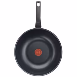 Tefal Easy Cook &amp; Clean B5541902, Rond, Wok/Poêle à frire, Noir, Titane, Aluminium, Thermo-Spot