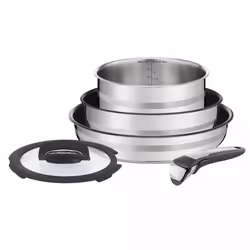 Tefal Jamie Oliver L9569032, Acier inoxydable, Acier inoxydable, Titane, Titane, Verre, 260 °C, Thermo-Spot