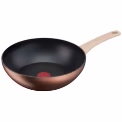 Tefal G2541902, Rond, Wok/Poêle à frire, Marron, Titane Pro, 175 °C, Aluminium