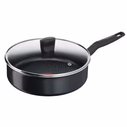 Tefal Start'easy C26732, Rond, Sauteuse, Noir, Titane, Aluminium, Thermo-Spot