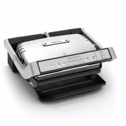 Tefal GC707D, Noir, Acier inoxydable, Rectangulaire, Réseau, 600 cm², Aluminium injecté, 2000 W