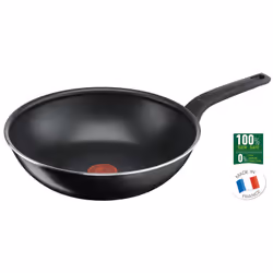 Tefal Easy Cook & Clean B5551933, Rond, Wok/Poêle à frire, Noir, Titane, Aluminium, Thermo-Spot