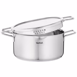 Tefal Nordica H8524635, 5 L, Rond, Acier inoxydable, Acier inoxydable, Acier inoxydable, Vitrocéramique, Gaz, Halogène, Induc ...