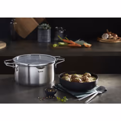 Tefal Nordica H8524635 casserole à sauce 5 L Rond Acier inoxydable
