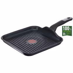 Tefal Unlimited G2554033, Carré, Poêle grill, Noir, Titane, 175 °C, Fonte d'aluminium
