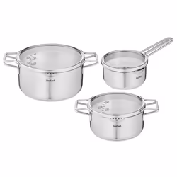 Tefal Nordica H852S325, Acier inoxydable, Acier inoxydable, Acier inoxydable, Verre, 210 °C, Vitrocéramique, Gaz, Halogène, I ...