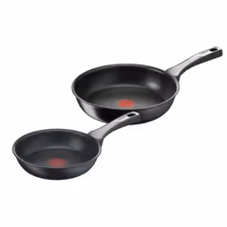 Tefal G25990, Noir, Titane, 175 °C, Aluminium, Vitrocéramique, Gaz, Halogène, Induction, Plaque étanche, France