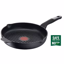 Tefal Unlimited E22940, Rond, Poêle grill, Noir, Titane, 175 °C, Aluminium