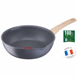 Tefal Natural Force G2667702, Rond, Wok/Poêle à frire, Gris, 175 °C, Aluminium, Thermo-Spot