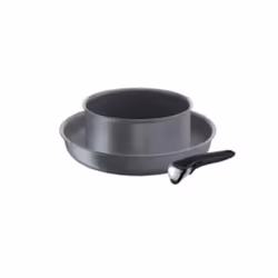 Set ingenio 3 pièces en aluminium, poignées amovibles. Revêtement antiadhésif. Tous feux dont induction. Ce set comprend : 1  ...