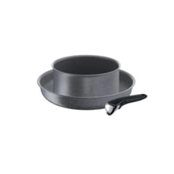 Tefal - Lot de 1 poêle 28cm et 1 casserole 20cm aluminium antiadhésif + poignée L6829202
