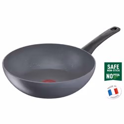 Tefal Healthy Chef G15019, Rond, Wok/Poêle à frire, Gris, 175 °C, Aluminium, Thermo-Spot
