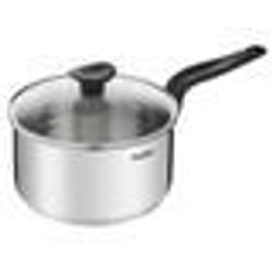 TEFAL Primary Casserole 20 cm + couvercle verre 3 L Induction Acier inoxydable haute qualité Garantie 10 ans E3082404