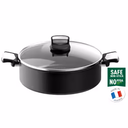 Tefal Unlimited On G2597283, Rond, Serving pan, Noir, Titane, 175 °C, Aluminium