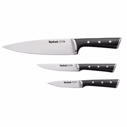 Tefal Ice Force K2323S, Jeu de couteaux, Acier inoxydable, Plastique, Acier inoxydable, Chine, 9 cm