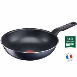 Tefal XL Force C3851932, Rond, Wok/Poêle à frire, Noir, Titane, 175 °C, Aluminium