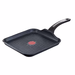 Poêle Grill - TEFAL - 26x26cm - Antiadhésif - Compatible tous feux - Lave-vaisselle
