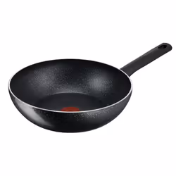 Tefal Brut C2801902, Rond, Wok/Poêle à frire, Noir, Mineralia, 175 °C, Aluminium