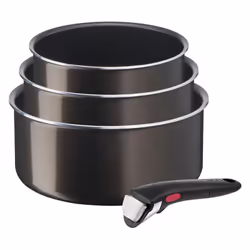 Tefal Ingenio L15091, Set de friture, Marron, Aluminium, Titane, Noir, Thermo-Spot
