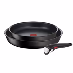 Tefal Ingenio Eco Resist L3979002, Set de friture, Noir, Aluminium, Titane, Noir, Thermo-Spot