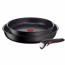 Tefal Ingenio Eco Resist L3979102, Set de friture, Noir, Aluminium, Titane, Noir, Thermo-Spot