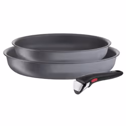 Tefal Ingenio L3969202, Set de friture, Gris, Aluminium, Titane, Noir, Thermo-Spot