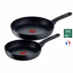 Tefal Black Stone G2819123, Set de friture, Noir, Aluminium, Mineralia+, Noir, 175 °C