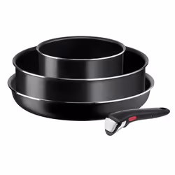 Batterie de cuisine TEFAL Ingenio Easy Cook N Clean Black 4 pcs L1539002