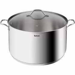 TEFAL Intuition XL Marmite 28 cm inox + couvercle verre Capacité 8 L Induction Acier inoxydable 18/10 Poignées robustes B8646 ...