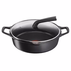 Tefal E24972, Rond, Noir, Fonte d'aluminium, Titane, 5 personne(s), Vitrocéramique, Gaz, Halogène, Induction, Plaque étanche
