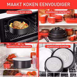 Tefal Ingenio L7632932 casserole à sauce 2,297 L Rond Noir