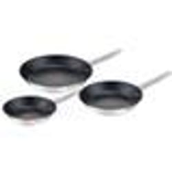 TEFAL B922S304 Lot de 3 poêles 20/24/28 cm Induction Acier inoxydable haute qualité Revêtement antiadhésif sûr Cook Eat Inox