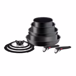 Tefal Ingenio Unlimited L7649153, Ensemble mixte, Noir, Aluminium, Titane, Noir, Verre