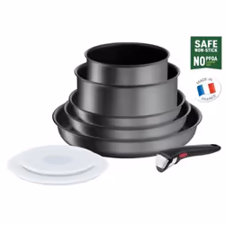 Tefal Ingenio L7619202, Ensemble mixte, Gris, Aluminium, Titane, Noir, Plastique