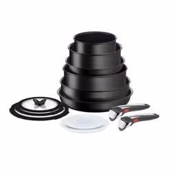 Tefal Ingenio Unlimited L3959243, Set de friture, Noir, Aluminium, Noir, Thermo-Spot, Vitrocéramique, Gaz, Halogène, Inductio ...
