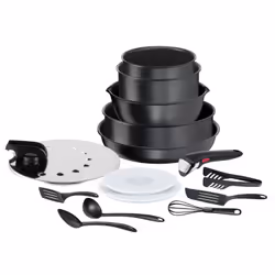 Tefal Ingenio L7629902, Ensemble mixte, Noir, Aluminium, Titane, Noir, Thermo-Spot