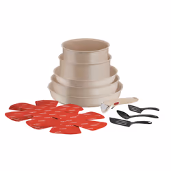 Tefal Ingenio Delight L7839002, Ensemble mixte, Beige, Aluminium, Mineralia+, Beige, Thermo-Spot