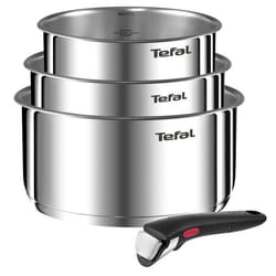 Batterie de cuisine TEFAL 3 casseroles avec 1 poignée - TU