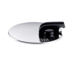 Tefal Ingenio L9829402 couvercle Rond Noir, Acier inoxydable