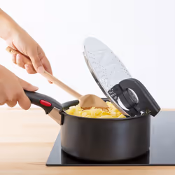 Tefal Ingenio L9829402 couvercle Rond Noir, Acier inoxydable - Vue supplémentaire 5