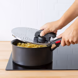 Tefal Ingenio L9829402 couvercle Rond Noir, Acier inoxydable - Vue supplémentaire 6