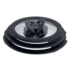 Tefal L9849132 couvercle Rond Noir, Acier inoxydable