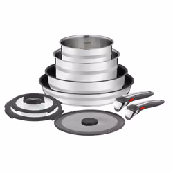 Tefal Jamie Oliver L9769932, Ensemble mixte, Noir, Acier inoxydable, Acier inoxydable, Titane, Noir, Acier inoxydable, Verre