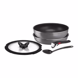 Batterie de cuisine 5 pièces Ingenio Neo Fraise Grey Tefal - Tous feux sauf induction - L1619092