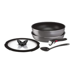 Batterie de cuisine 5 pièces Ingenio Neo Fraise Grey Tefal - Tous feux sauf induction - L1619092