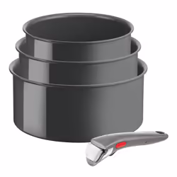 Tefal Ingenio L2609402, Ensemble d’ébullition, Gris, Aluminium, Vitrocéramique, Gris, Thermo-Spot